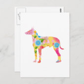 Manchester Terrier Postkarte (Vorne/Hinten)