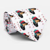 Manchester Terrier Santa Paws Krawatte (Gerollt)