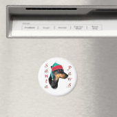 Manchester Terrier Santa Paws Magnet (In Situ (Geschirrspüler))