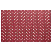 Manchester-Terrier-Silhouette-Muster-Rot Stoff (Yard (91,4 cm))