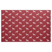 Manchester-Terrier-Silhouette-Muster-Rot Stoff (Fat Quarter (45,7 x 55,9 cm))