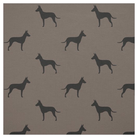 Manchester-Terrier-Silhouette-Muster Stoff (Muster)
