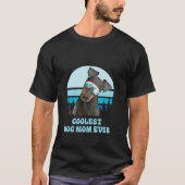 Manchester Terrier Skiing Winter Coolster Hund Mam T-Shirt (Vorderseite)