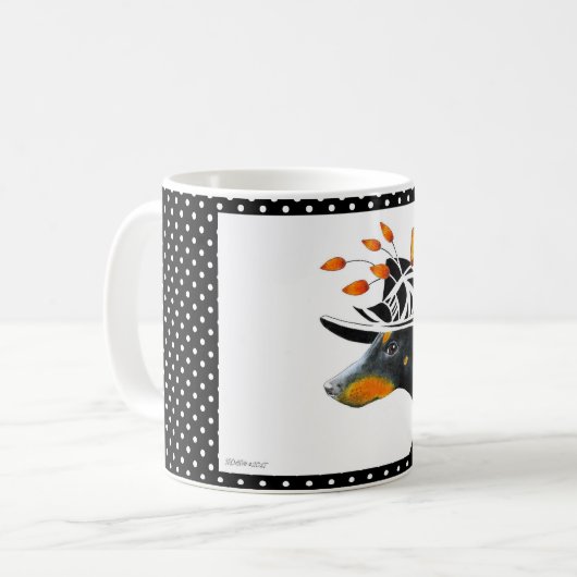 Manchester-Terrier-Tasse Kaffeetasse (Vorderseite Links)