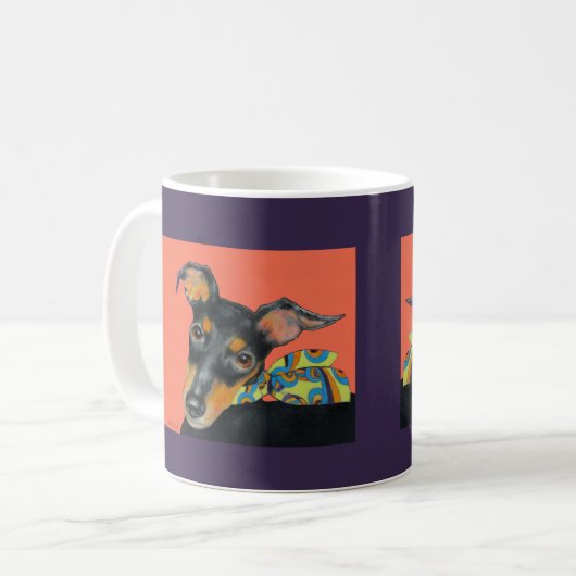 Manchester-Terrier-Tasse Kaffeetasse (Vorderseite Links)
