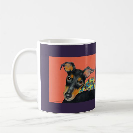 Manchester-Terrier-Tasse Kaffeetasse (Links)