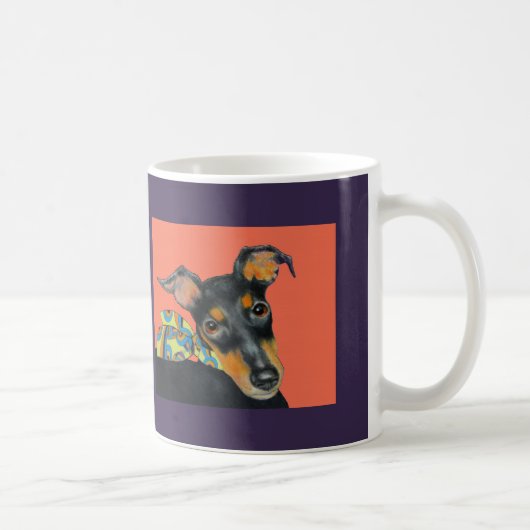 Manchester-Terrier-Tasse Kaffeetasse (Rechts)