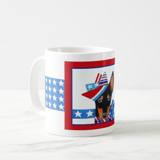 Manchester-Terrier-Tasse Kaffeetasse (Vorderseite Links)