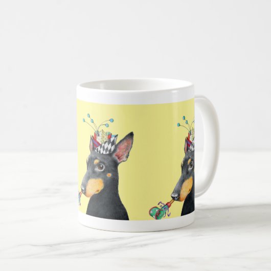 Manchester-Terrier-Tasse Kaffeetasse (VorderseiteRechts)