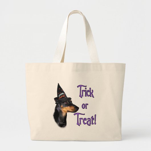 Manchester Terrier Trick Jumbo Stoffbeutel (Vorne)