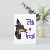 Manchester Terrier Trick Postkarte (Stehend Vorderseite)