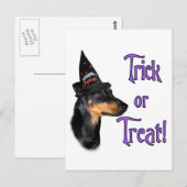 Manchester Terrier Trick Postkarte (Vorne/Hinten)