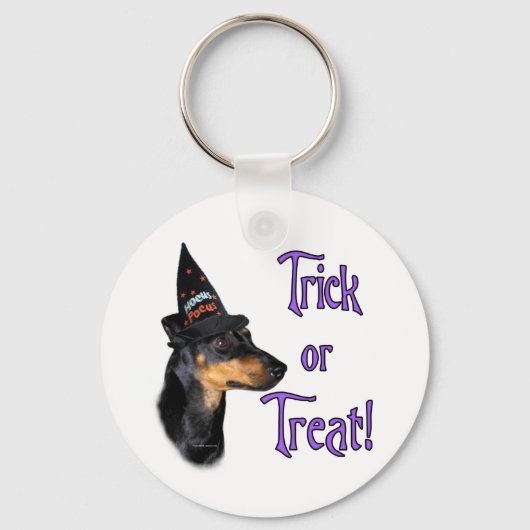 Manchester Terrier Trick Schlüsselanhänger (Vorderseite)