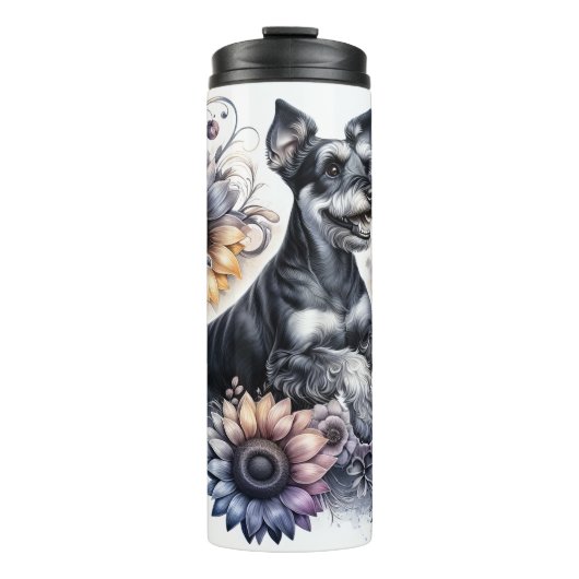Manchester Terriers Dusky Bloom Thermosbecher (Vorderseite)