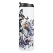 Manchester Terriers Dusky Bloom Thermosbecher (Nach rechts gedreht)