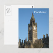 Manchester Town Hall Postcard Postkarte (Vorne/Hinten)