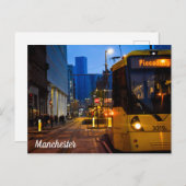 Manchester Tram Piccadilly Gardens Postkarte (Vorne/Hinten)