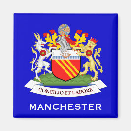 Manchester*, UK Coat of Arms Magnet