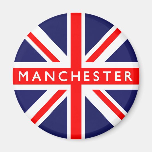 Manchester UK Flag Magnet (Vorne)