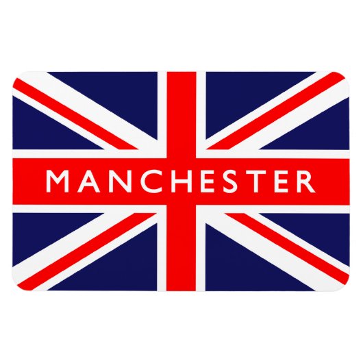 Manchester UK Flag Magnet (Horizontal)