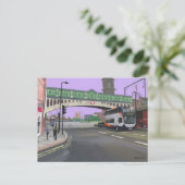 Manchester UK Illustration Postkarte (Stehend Vorderseite)