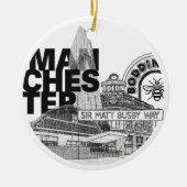 Manchester United Christmas Bauble Keramik Ornament (Vorne)
