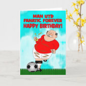 Manchester United-Fanatiker-für immer Karte (Gelbe Blume)