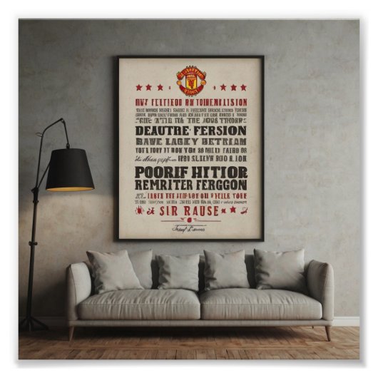 Manchester United Fotodruck (Vorne)