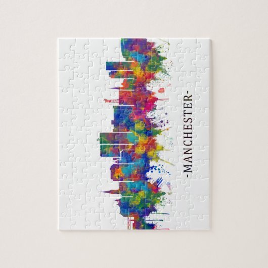 Manchester USA Skyline Puzzle (Vertikal)