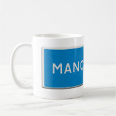 Manchester Verkehrsschild Kaffeetasse (Links)