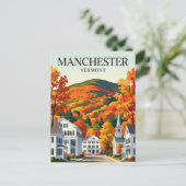 Manchester Vermont Postkarte (Stehend Vorderseite)