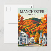 Manchester Vermont Postkarte (Vorne/Hinten)