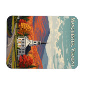 Manchester Vermont Travel Magnet (Horizontal)