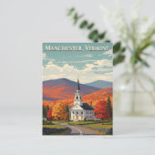 Manchester Vermont Travel Postkarte (Stehend Vorderseite)