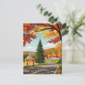 Manchester Vermont Travel Postkarte (Stehend Vorderseite)