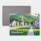 Manchester, Vermont Vermont Magnet (Vorderseite/Rückseite)