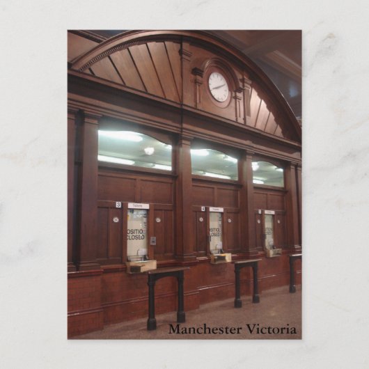 Manchester Victoria Postkarte (Vorderseite)