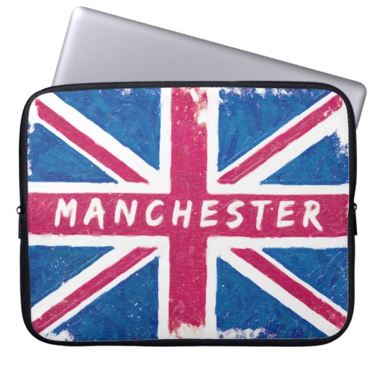 Manchester - Vintage britische Laptopschutzhülle (Vorderseite)