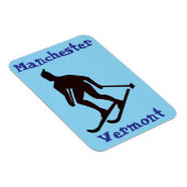 Manchester, VT (Skiort Vermont Apres) Magnet (Rechte Seite)