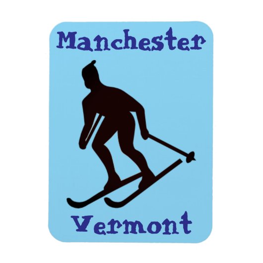 Manchester, VT (Skiort Vermont Apres) Magnet (Vertikal)