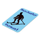 Manchester, VT (Skiort Vermont Apres) Magnet (Linke Seite)