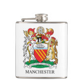 Manchester-Wappen Flachmann (Vorderseite)