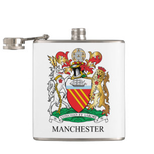 Manchester-Wappen Flachmann