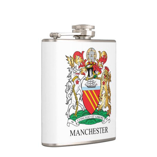 Manchester-Wappen Flachmann (Rechts)