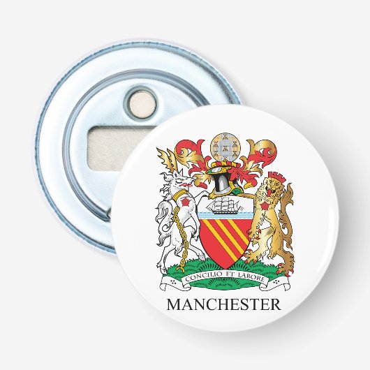 Manchester-Wappen Flaschenöffner (Vorderseite)