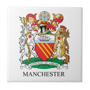 Manchester-Wappen Fliese