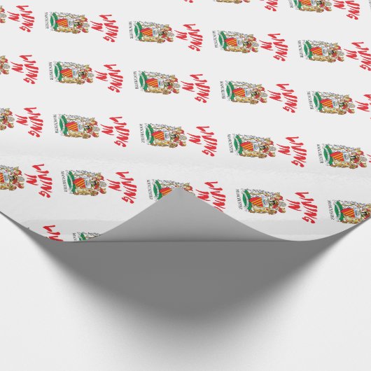 Manchester-Wappen Geschenkpapier (Ecke)