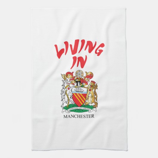 Manchester-Wappen Geschirrtuch (Vertikal)