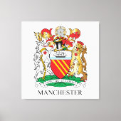 Manchester-Wappen Leinwanddruck (Vorderseite)