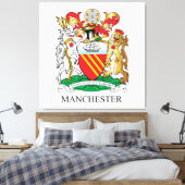 Manchester-Wappen Leinwanddruck (Insitu (Schlafzimmer))